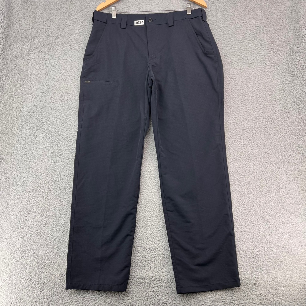 5.11 Tactical Pants 74461 Mens 34x32 Navy Blue Ripstop Lightweight Performance